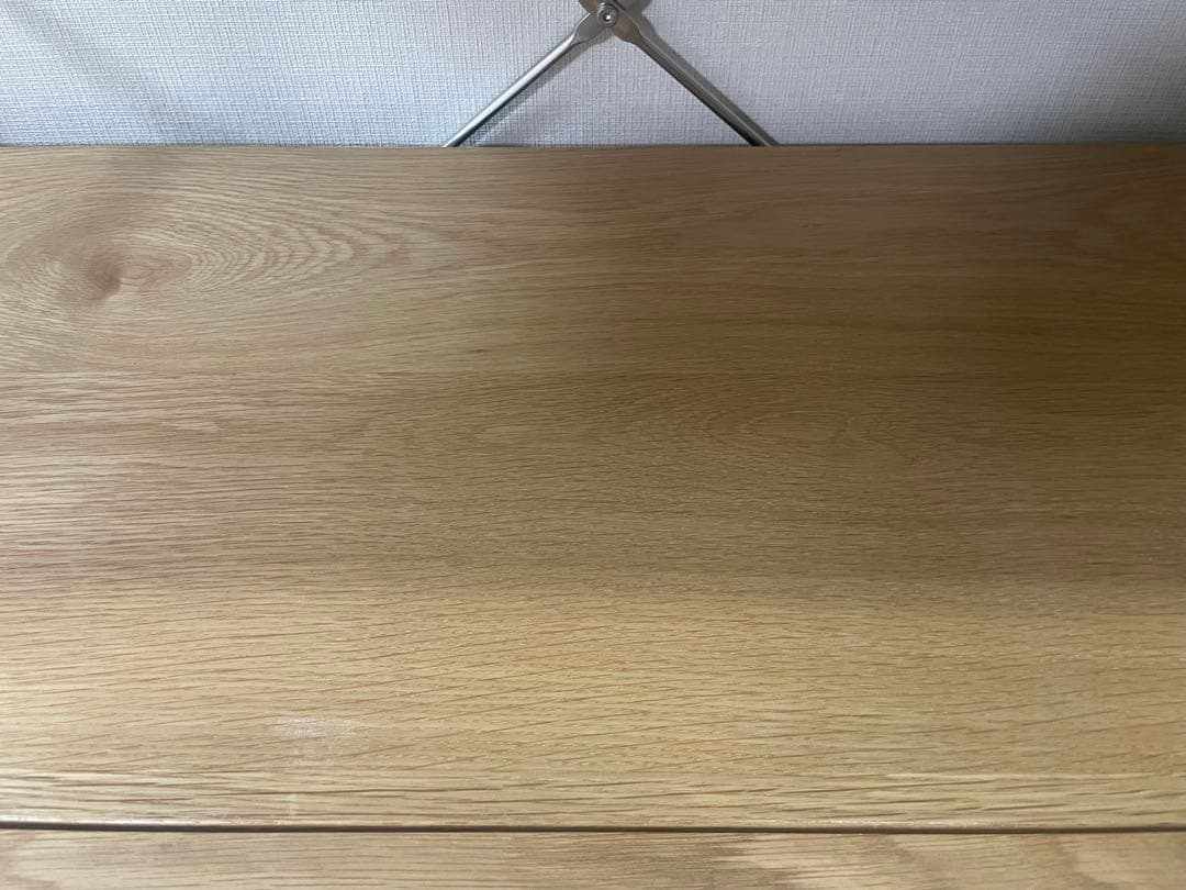 無印良品MUJIステンレスユニットシェルフ　オーク材　2段引き出し付き　完成品