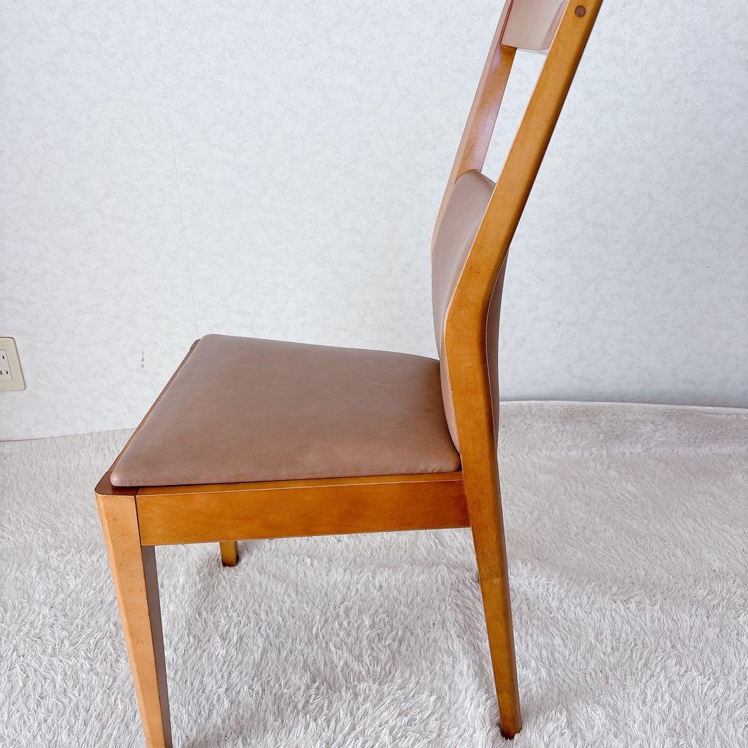 美品】MARUNI ダイニングチェア ブラウン 木製 マルニ木工