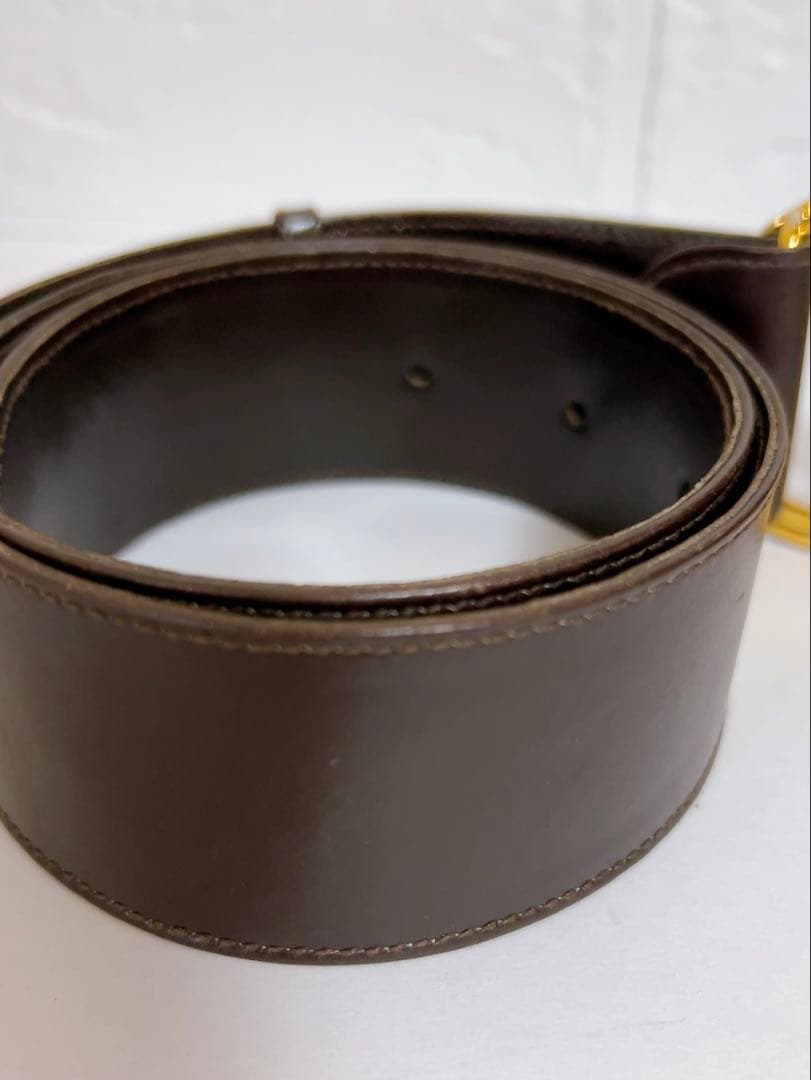 グッチ　GUCCI ベルト　ブラウン　GGバックル 75