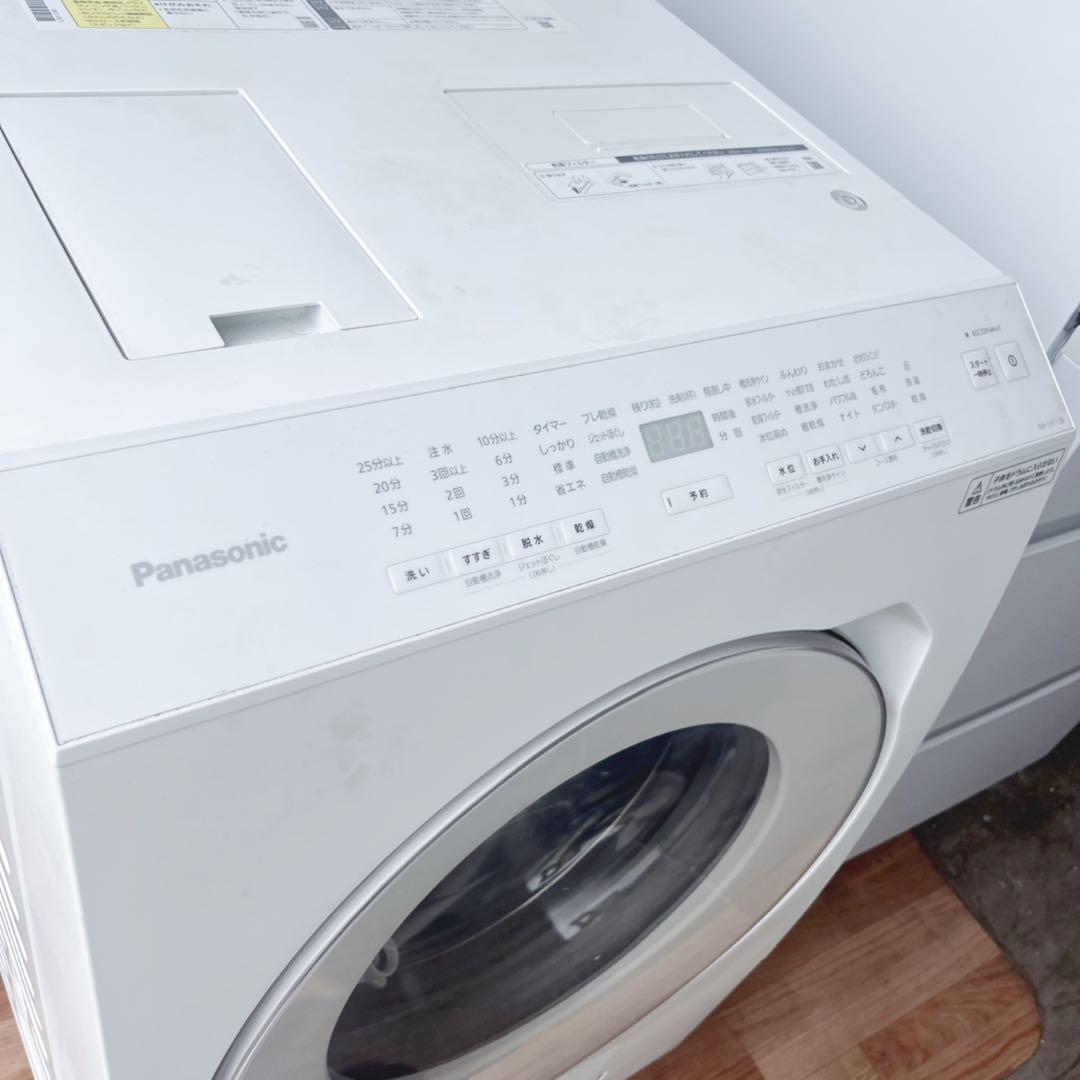 取付無料！パナソニック熱乾燥搭載！マットホワイトドラム式洗濯機！冷蔵庫