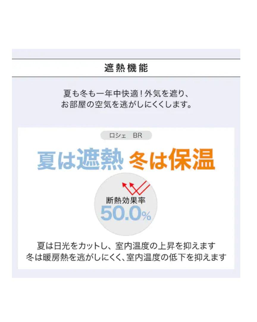 【新品未使用】ニトリ オーダーカーテン ロシェ2コーティング ブラウン 2倍ヒダ