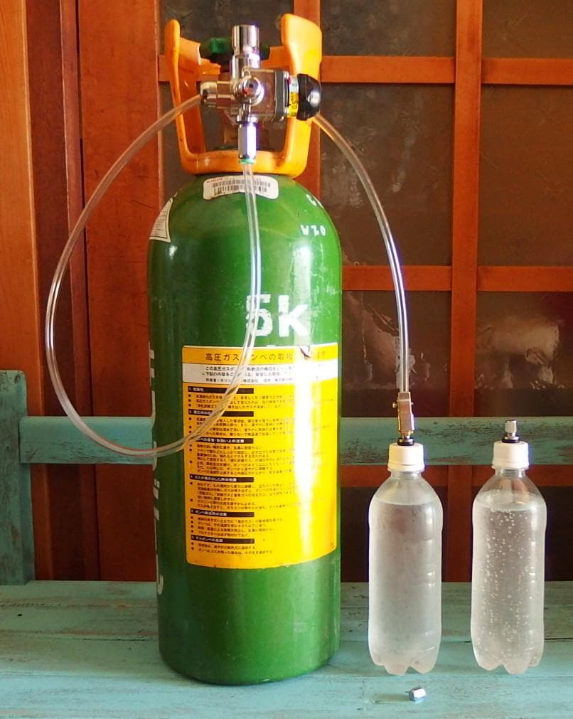 炭酸水 自作キット用 逆止弁付キャップ8個