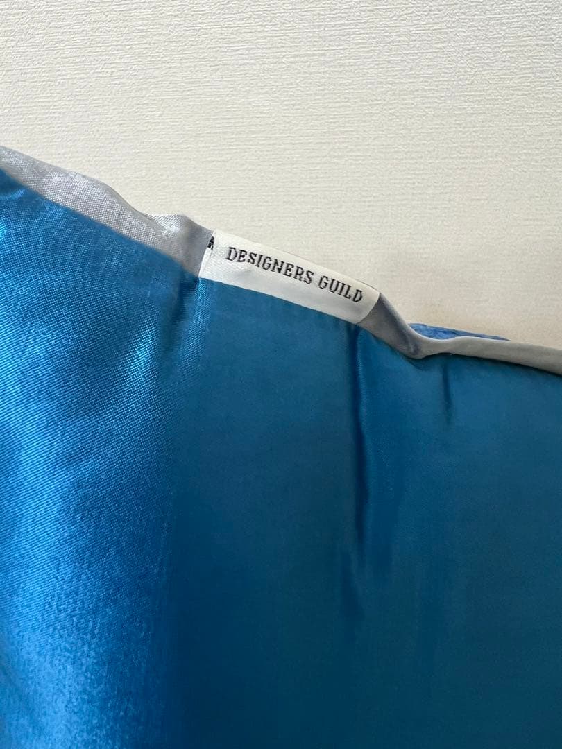 デザイナーズギルド　クッション　ブルー　GUILD