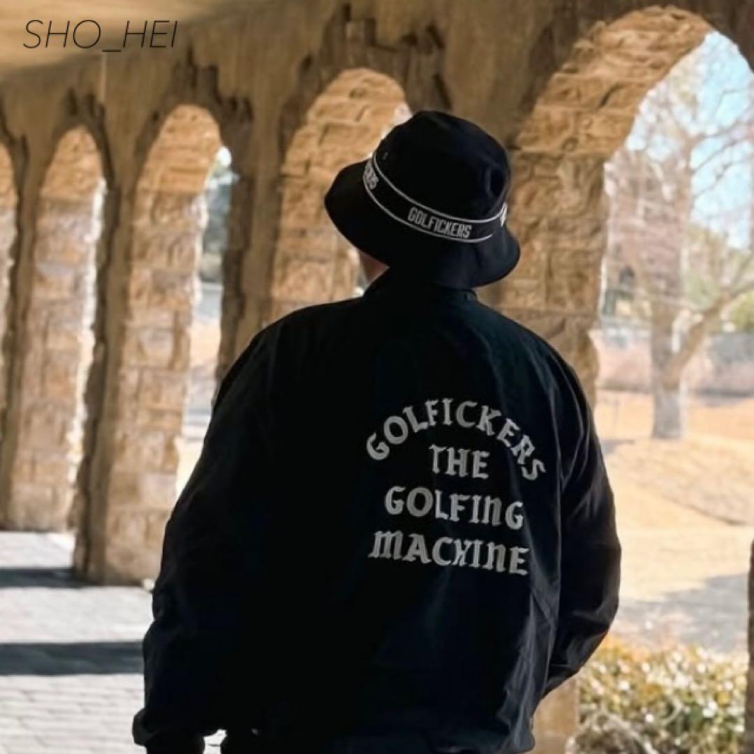 【新品】Golfickers ナイロンジャケット（黒Ｍ）