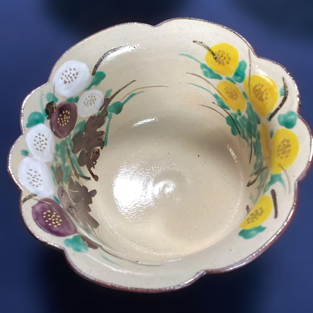 京焼乾山写菊絵向付10客　　新品未使用　法事の器