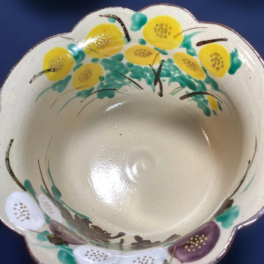 京焼乾山写菊絵向付10客　　新品未使用　法事の器
