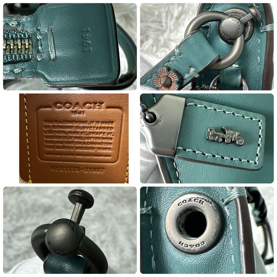 極美品✨コーチ ティーローズ ショルダーバッグ 2way 21037 セカンド