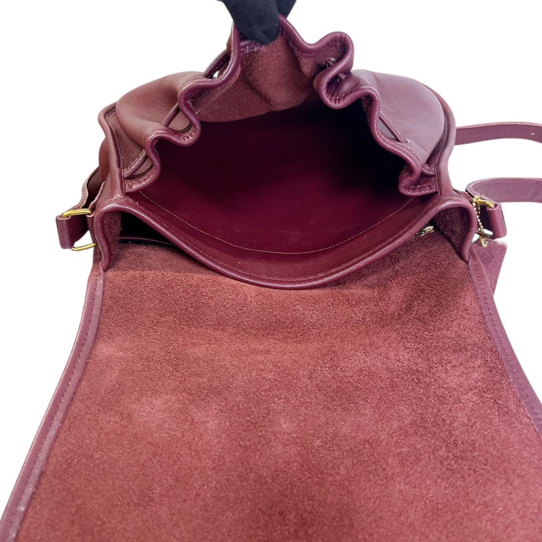 OLDCOACH オールドコーチ ショルダーバッグ ワインレッドUSA製