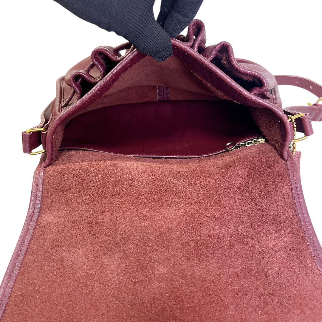 OLDCOACH オールドコーチ ショルダーバッグ ワインレッドUSA製