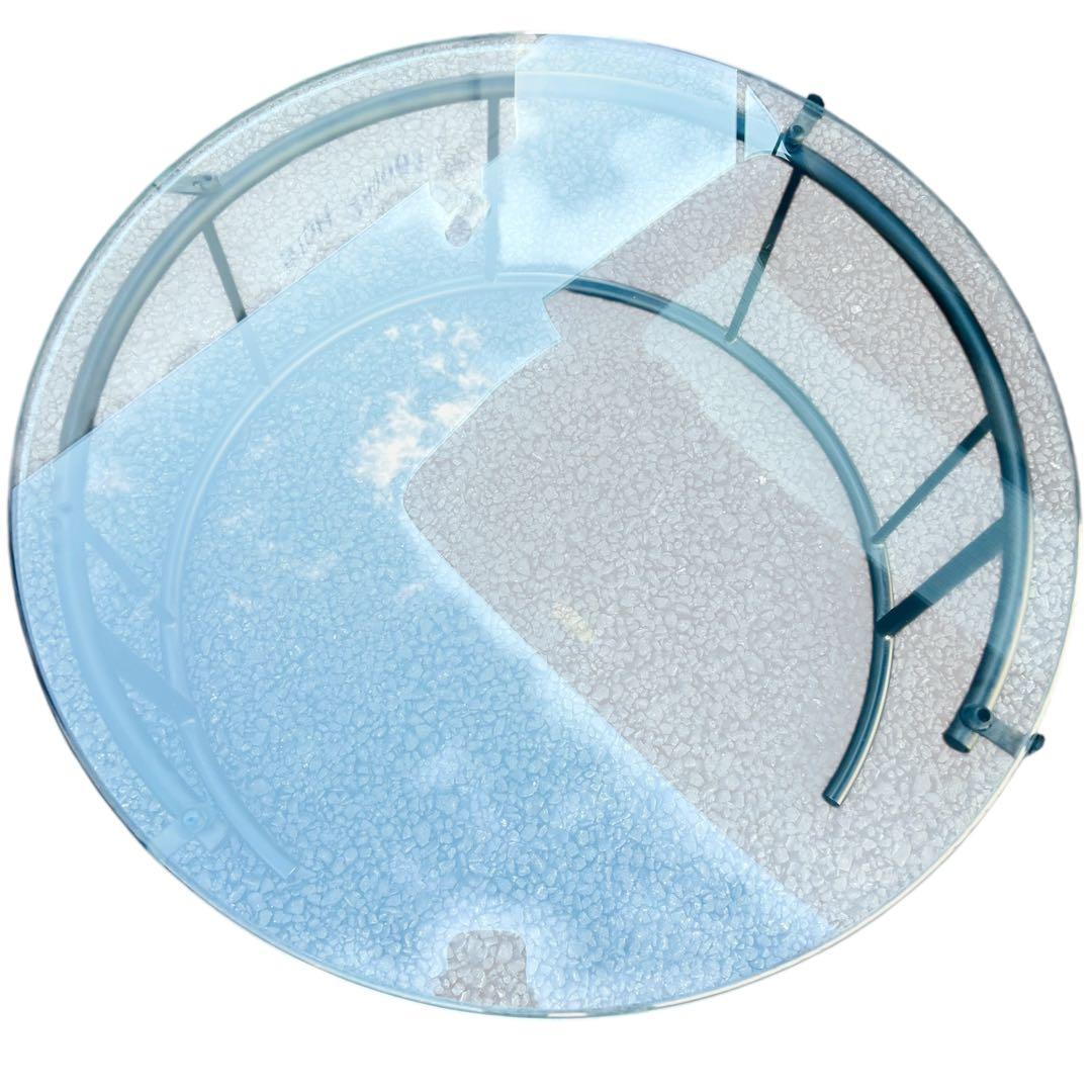 HUKLA フクラ TMRB Mサイズ ガラステーブル　70cm ブラック