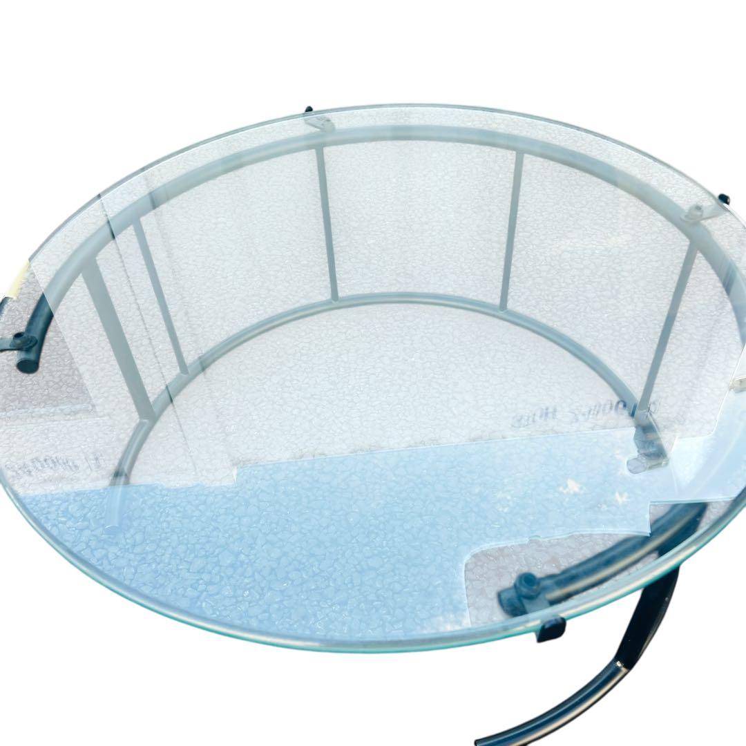 HUKLA フクラ TMRB Mサイズ ガラステーブル　70cm ブラック