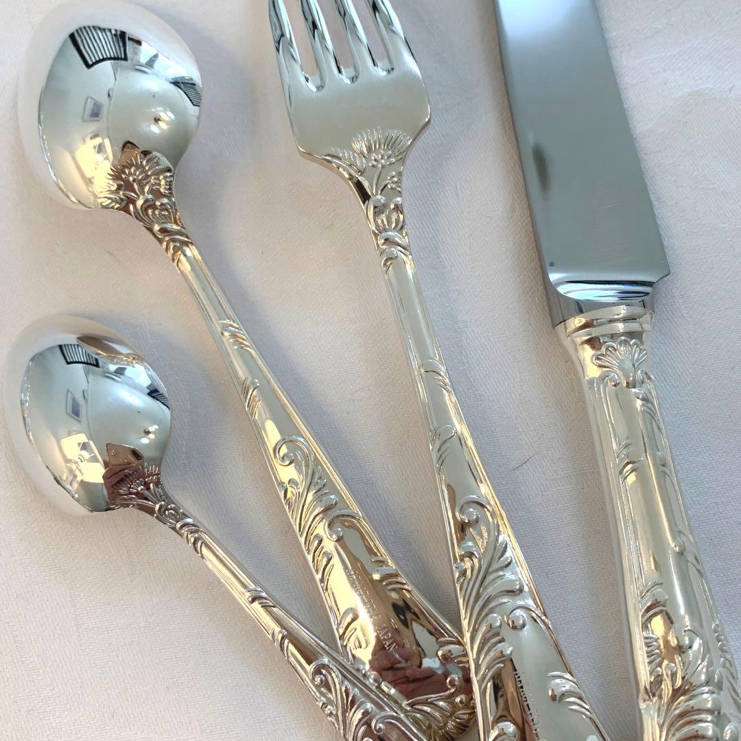 洋白銀器　カトラリー　アルファクト　唐草