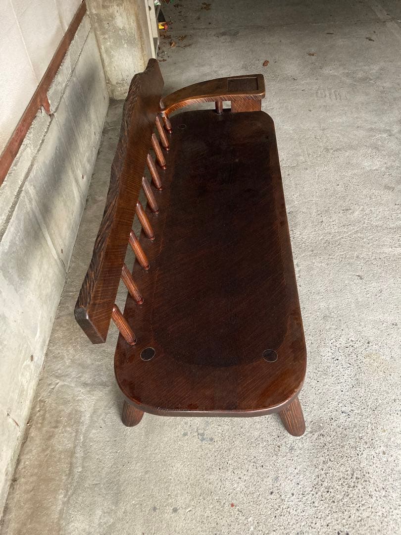 民藝椅子 無垢材 骨董家具　長椅子