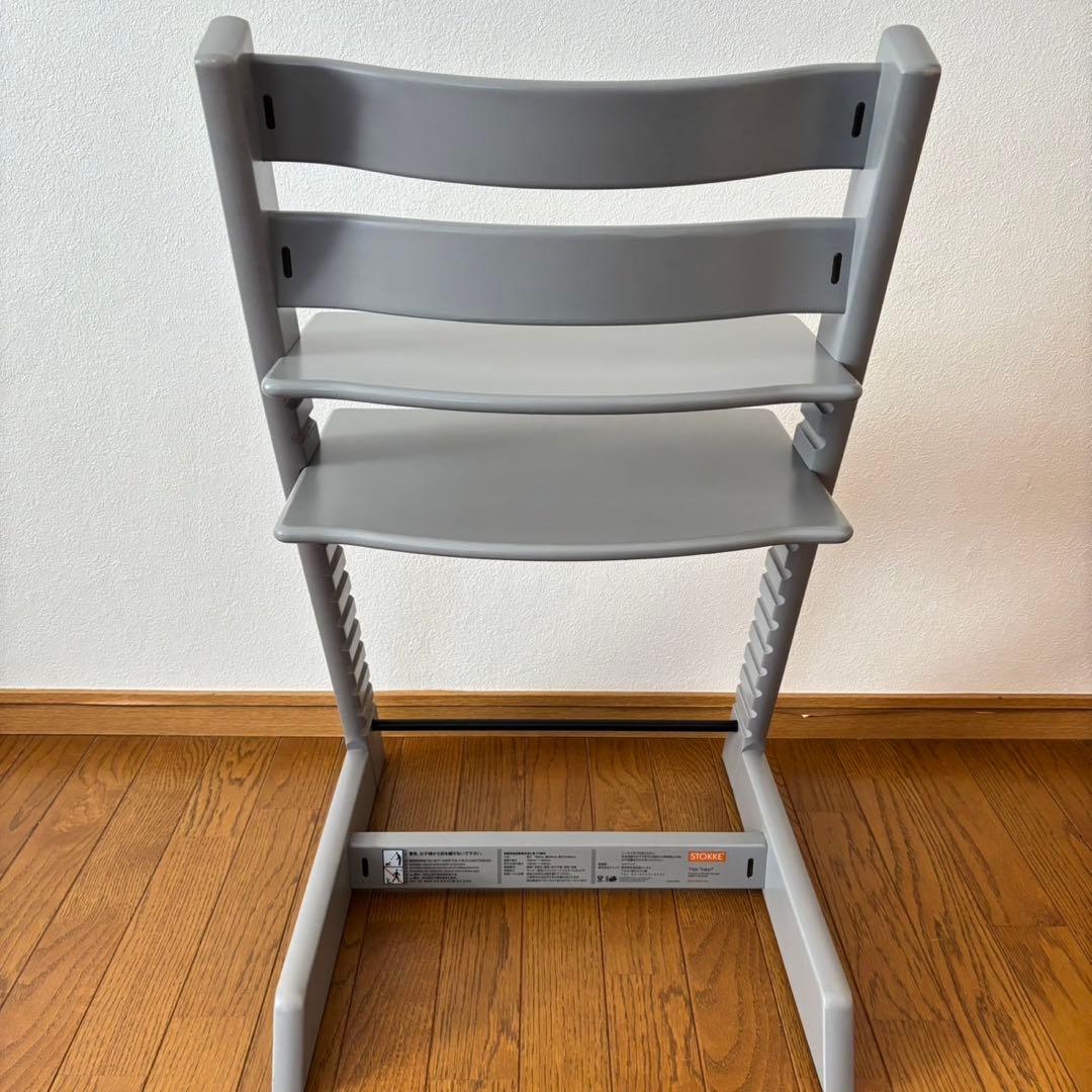 美品＊ストッケ　トリップ トラップ　ベビーチェア+ベビーセット　ストームグレー