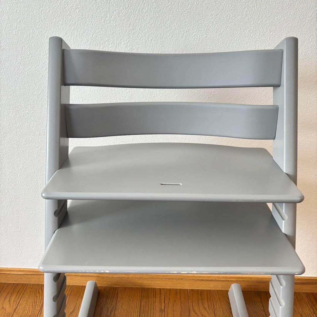 美品＊ストッケ　トリップ トラップ　ベビーチェア+ベビーセット　ストームグレー