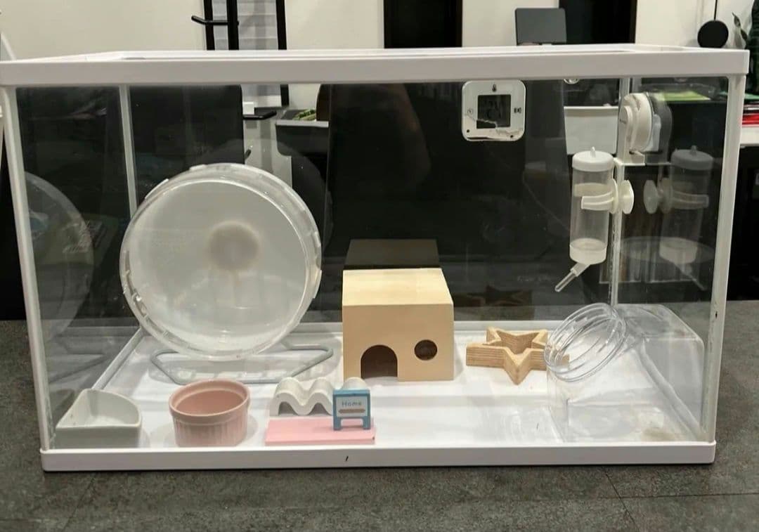 サイズは横60縦36奥行き29cm　大きいケージ　ハムスターお迎えセット