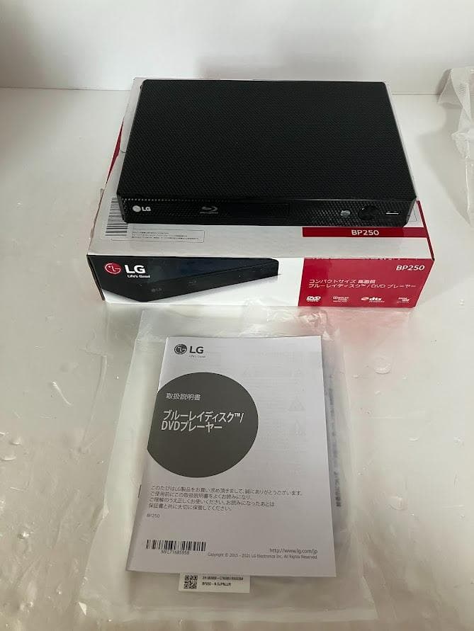 LG ブルーレイプレーヤー フルHDアップコンバート BP250