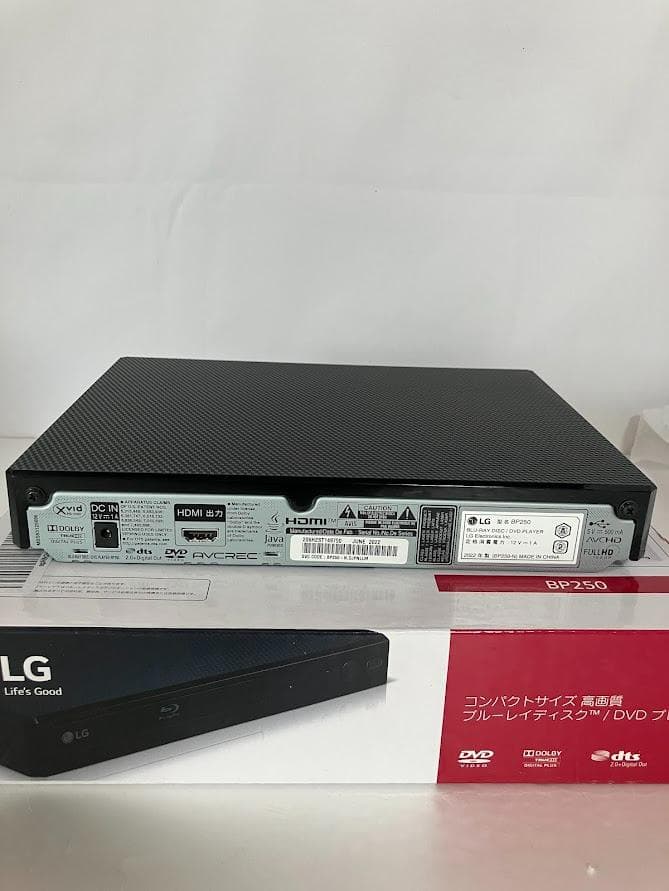 LG ブルーレイプレーヤー フルHDアップコンバート BP250
