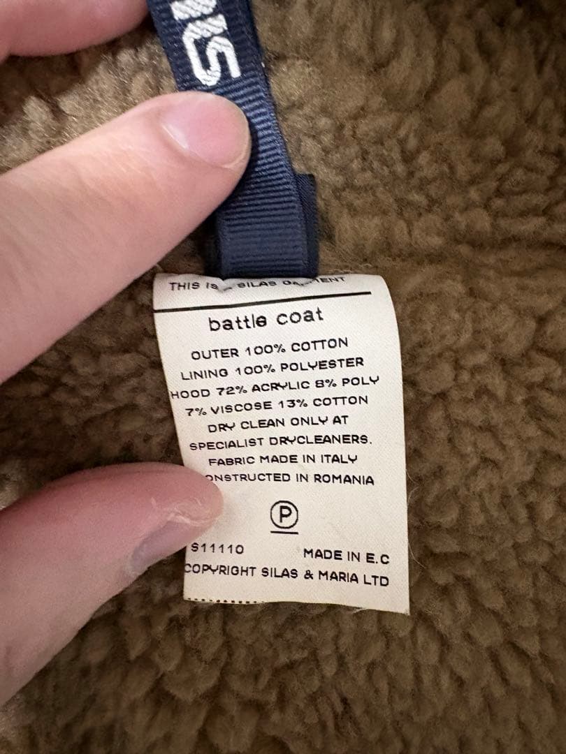 SILASサイラス battle coat モッズコートL激レア極美品