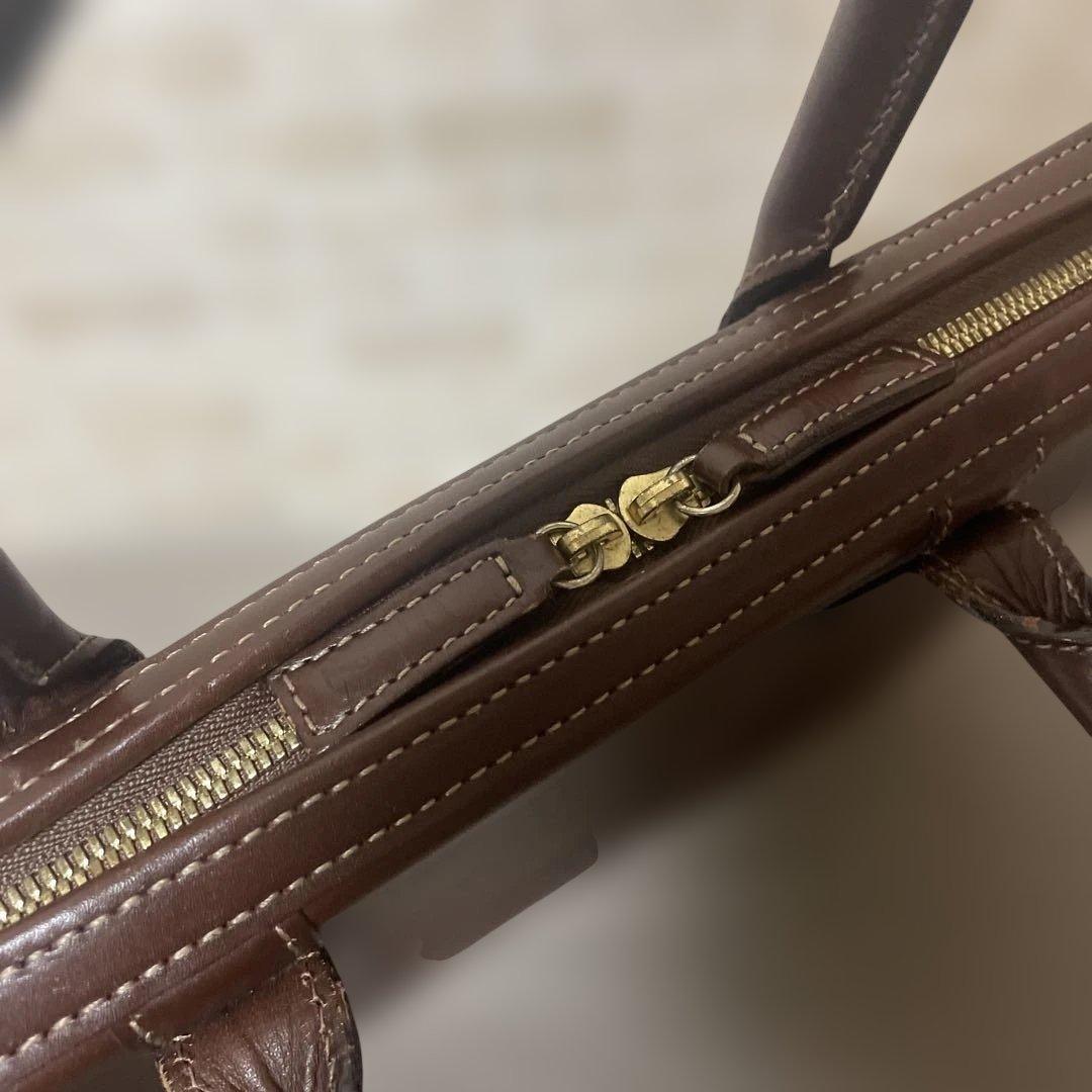 【美品】土屋鞄 コンフィオCONFFIO オイルヌメ ビジネスバッグ ブラウン