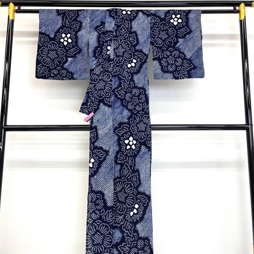 アッコです❣️ 【着物と帯 時流】Y25695◆本場有松鳴海絞り 浴衣◆