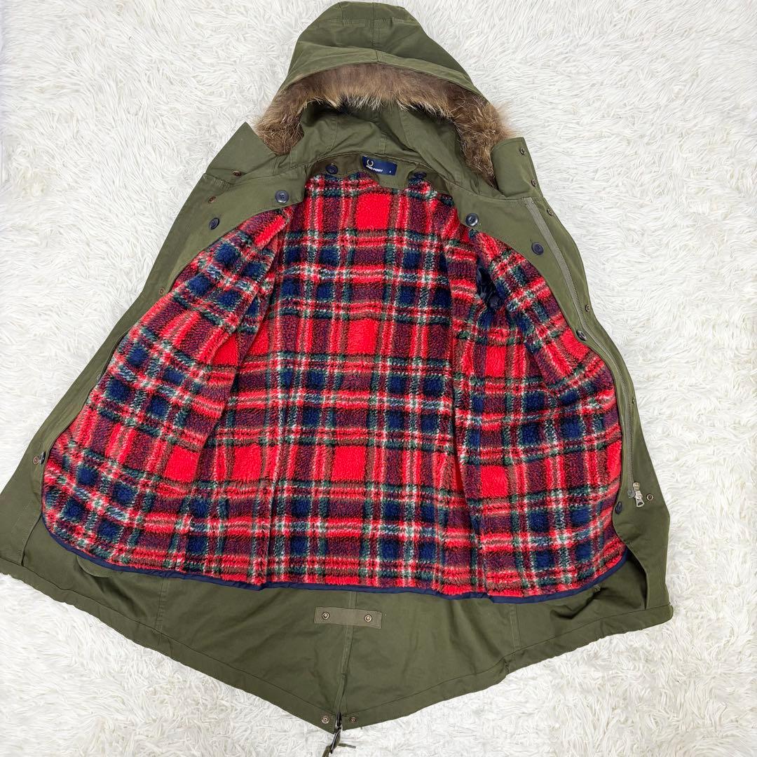 フレッドペリー リアルファー フィッシュテールパーカー モッズコート 8
