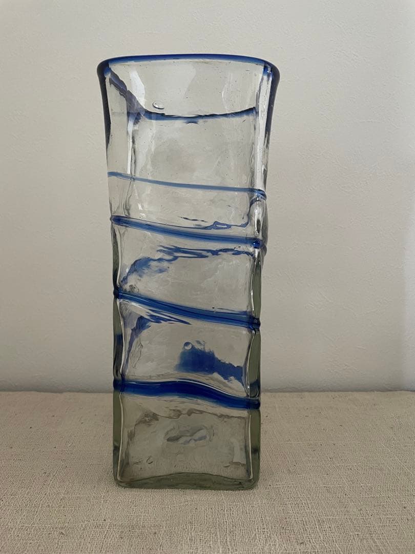 沖縄　稲嶺盛吉　希少　1980年代作　角形フラワーベース