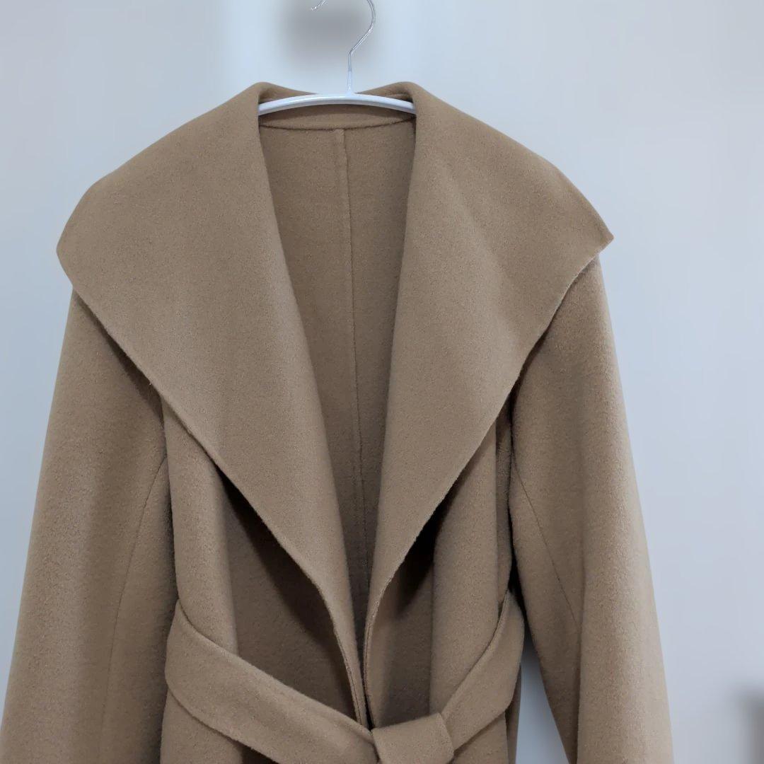 ビッグカラーリバーコートMサイズ キャメル ベージュ