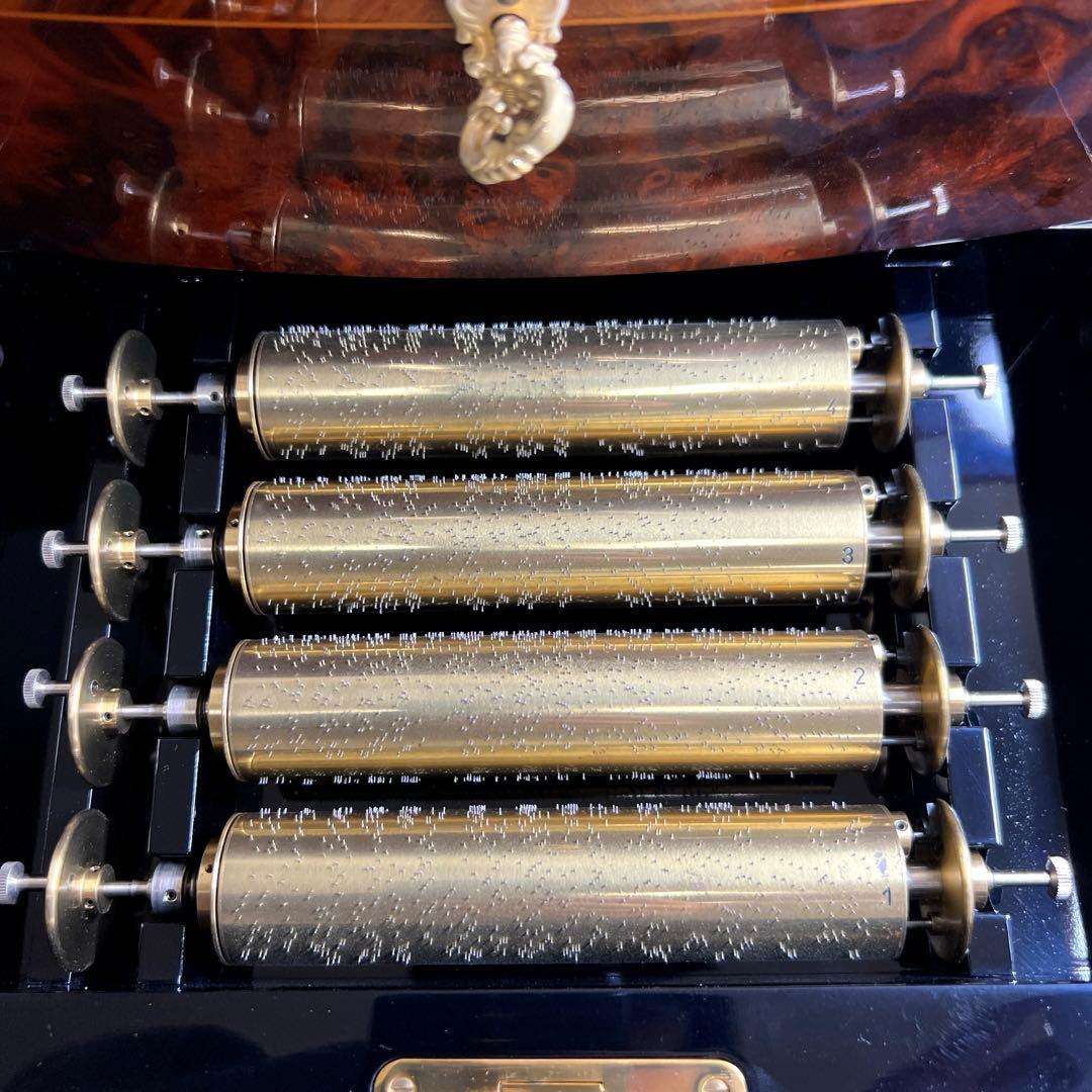 リュージュシリンダー式オルゴール　72弁15曲　東Y8-0105☆2F