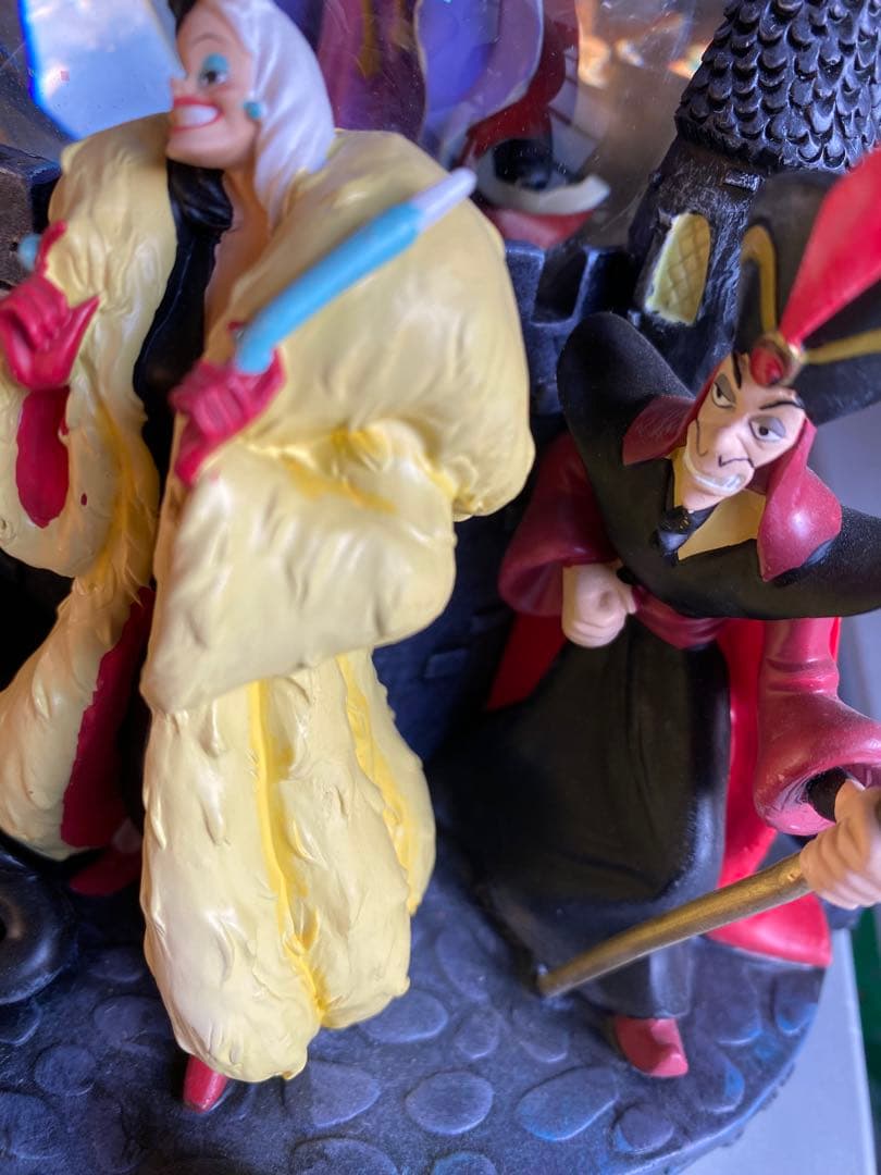 ディズニー　ヴィランズ　スノーグローブ　スノードーム　オルゴール付　レア