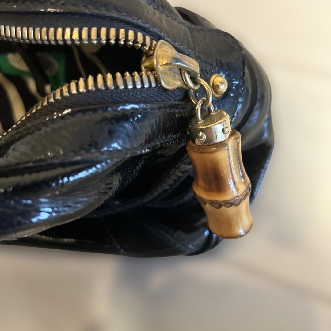 めりーグッチ ホースビット バンブー レザー ハンドバッグ ショルダー