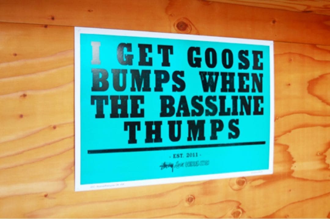 廃盤　stussy livin ポスター