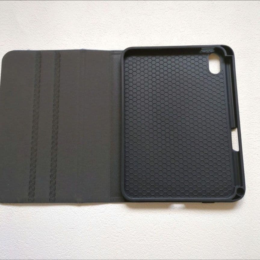 iPad Mini 第6世代2021ケース ブルー ペンシルホルダー付き