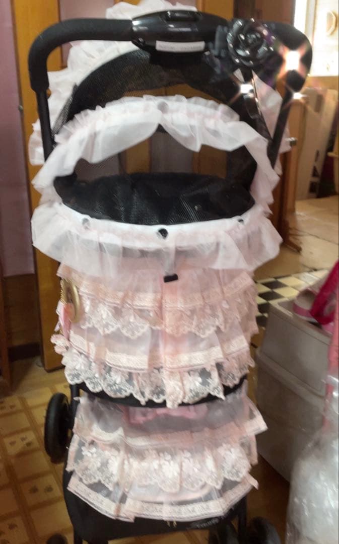 天使のカート×きゃんナナ　ラブリーレースカバー　ピンク Ｍサイズ