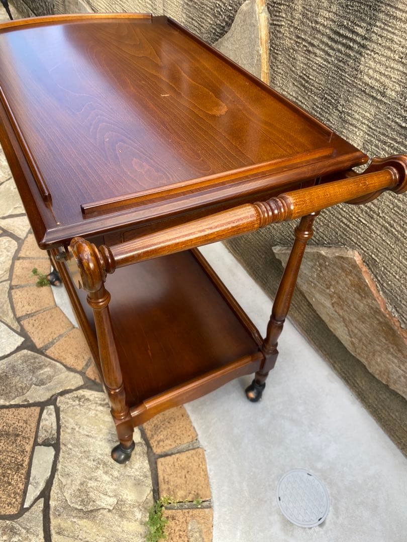 カリモク　キッチン　ワゴン　レトロ　オールド　ヴィンテージ アンティーク