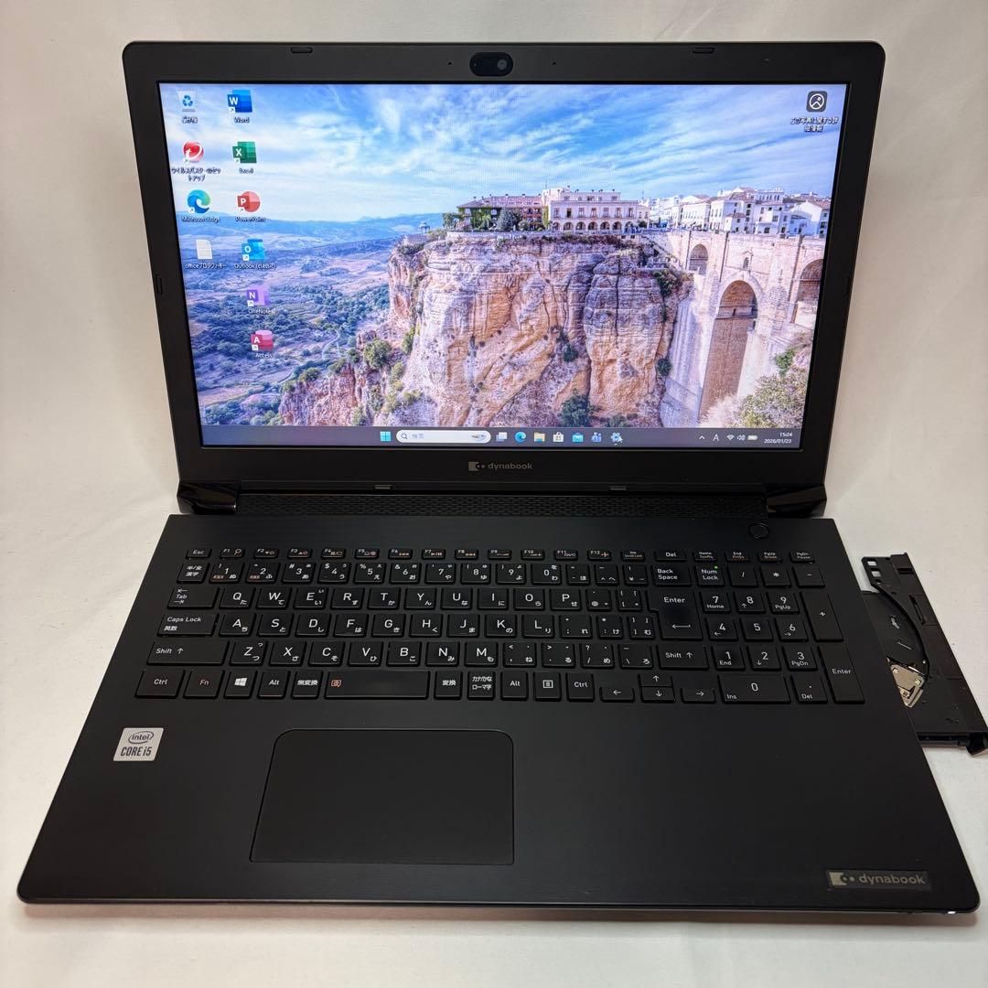 準美品 dynabook BJ65/FS 第10世代 i5 15.6型 DVD