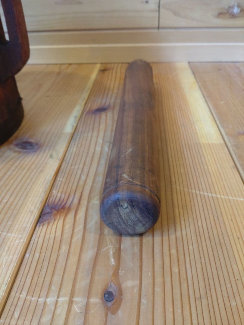 古民具　古道具　一斗桝と糸巻のセット　昭和レトロ　アンティーク