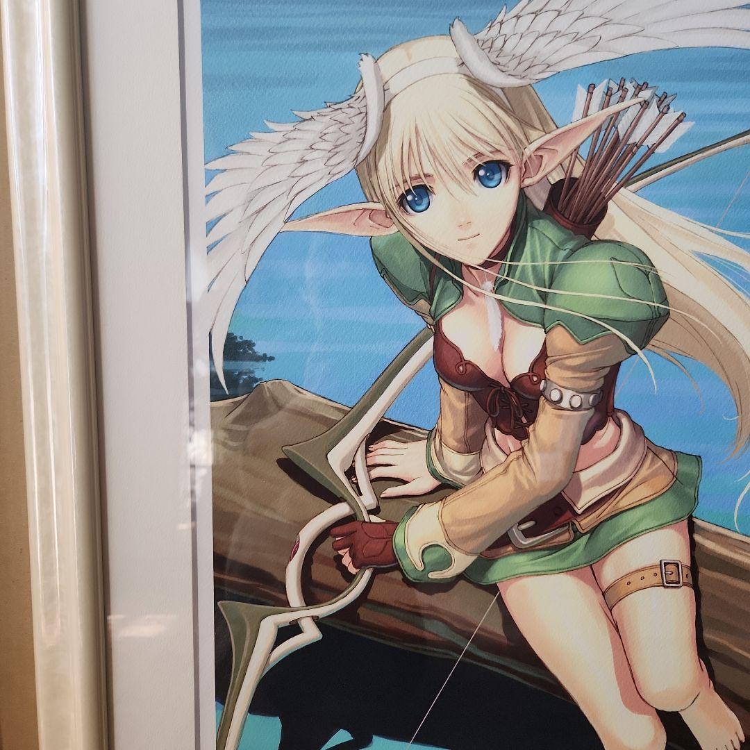 tonyの版画 作品名　エルウィン1　技法　ミクスドメディア