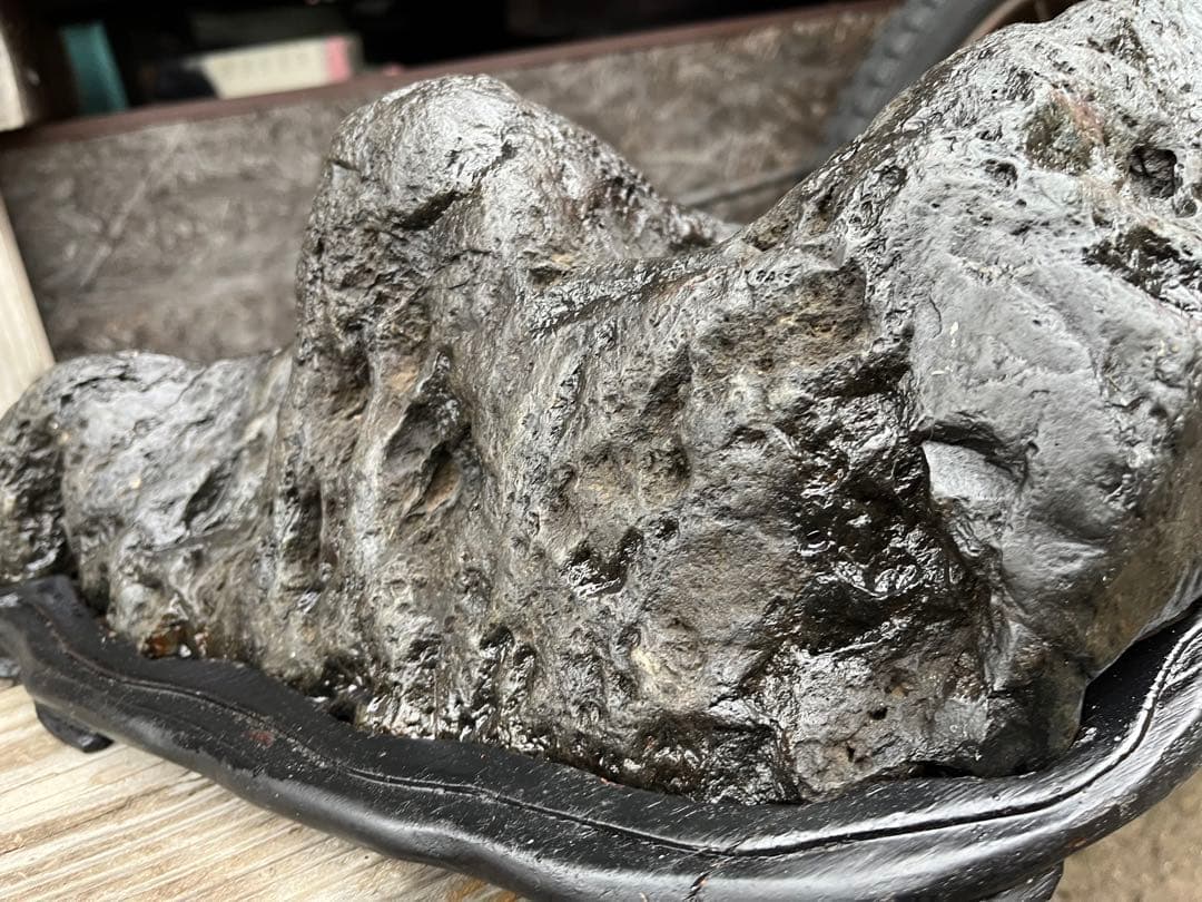 特大鑑賞石、60センチ、幸太郎石、幸太郎石台座付き、盆景石、盆石、水石、