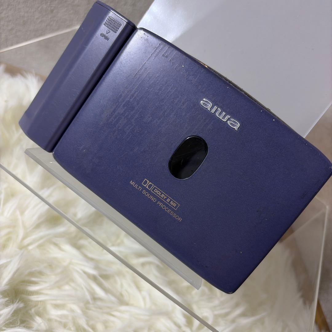 【超希少カラー】aiwa 薄型高音質 カセットプレーヤー HS-PX720
