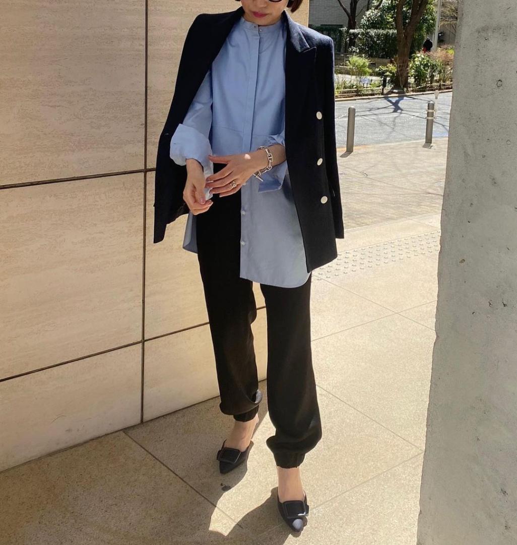 美品 ユナイテッドアローズ TOKYO 2万 ブサムロングシャツ ブラウス 66