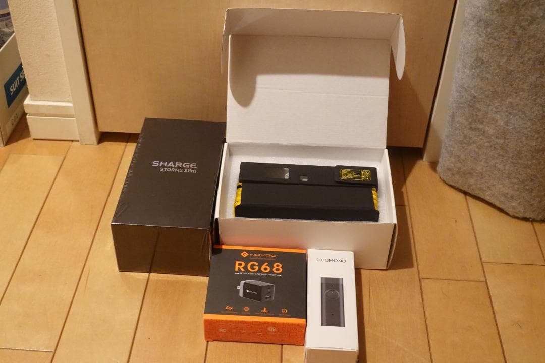 SHARGEStorm2Slim＆専用ソーラーパネル＆AIボイスレコーダ＆充電器