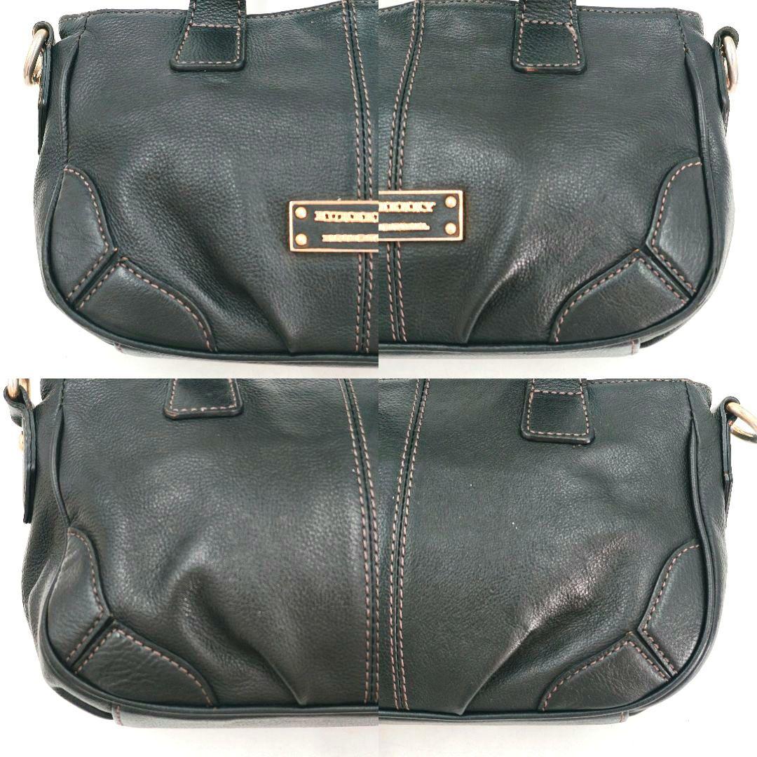 【希少 高級◎】バーバリー ショルダーバッグ 2way 斜め掛け 本革 廃盤品