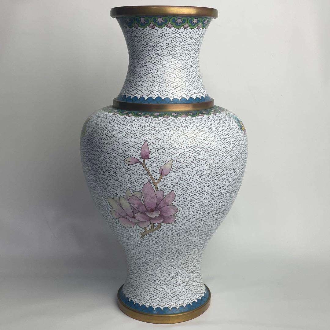 中国 七宝 JINGFA 王去 花瓶 大花瓶 花入 置物