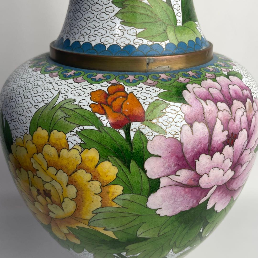 中国 七宝 JINGFA 王去 花瓶 大花瓶 花入 置物