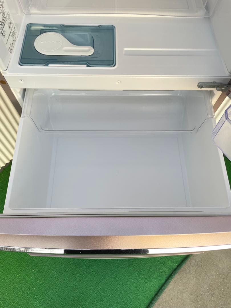 918三菱 おしゃれピンク 3ドア冷蔵庫 370L 自動製氷機能付き 静音 国産