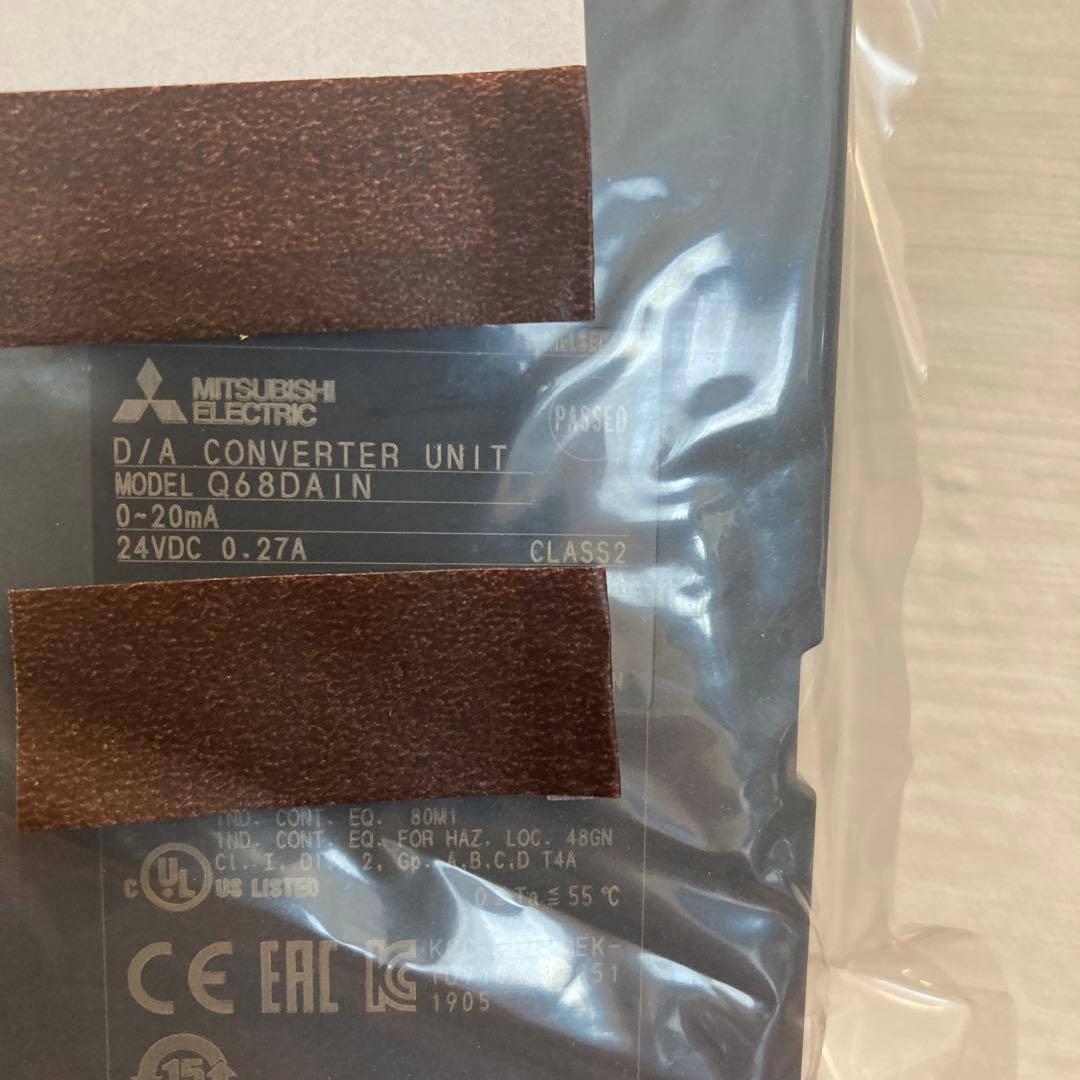 【新品】Q68DAIN 三菱　シーケンサ　アナログ出力ユニット