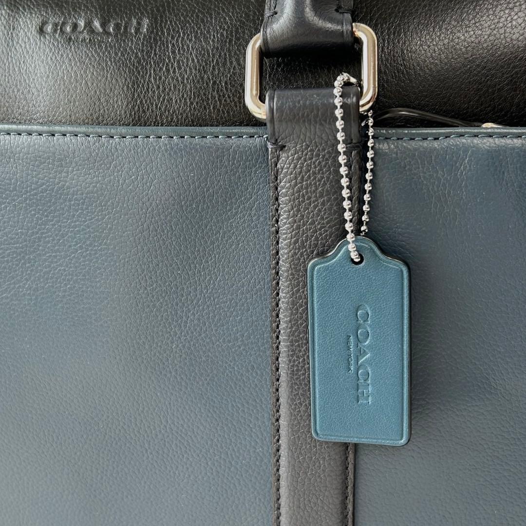 ✅【良品】定価8.9万　メンテ済み　コーチ　ビジネスバッグ　COACH レザー