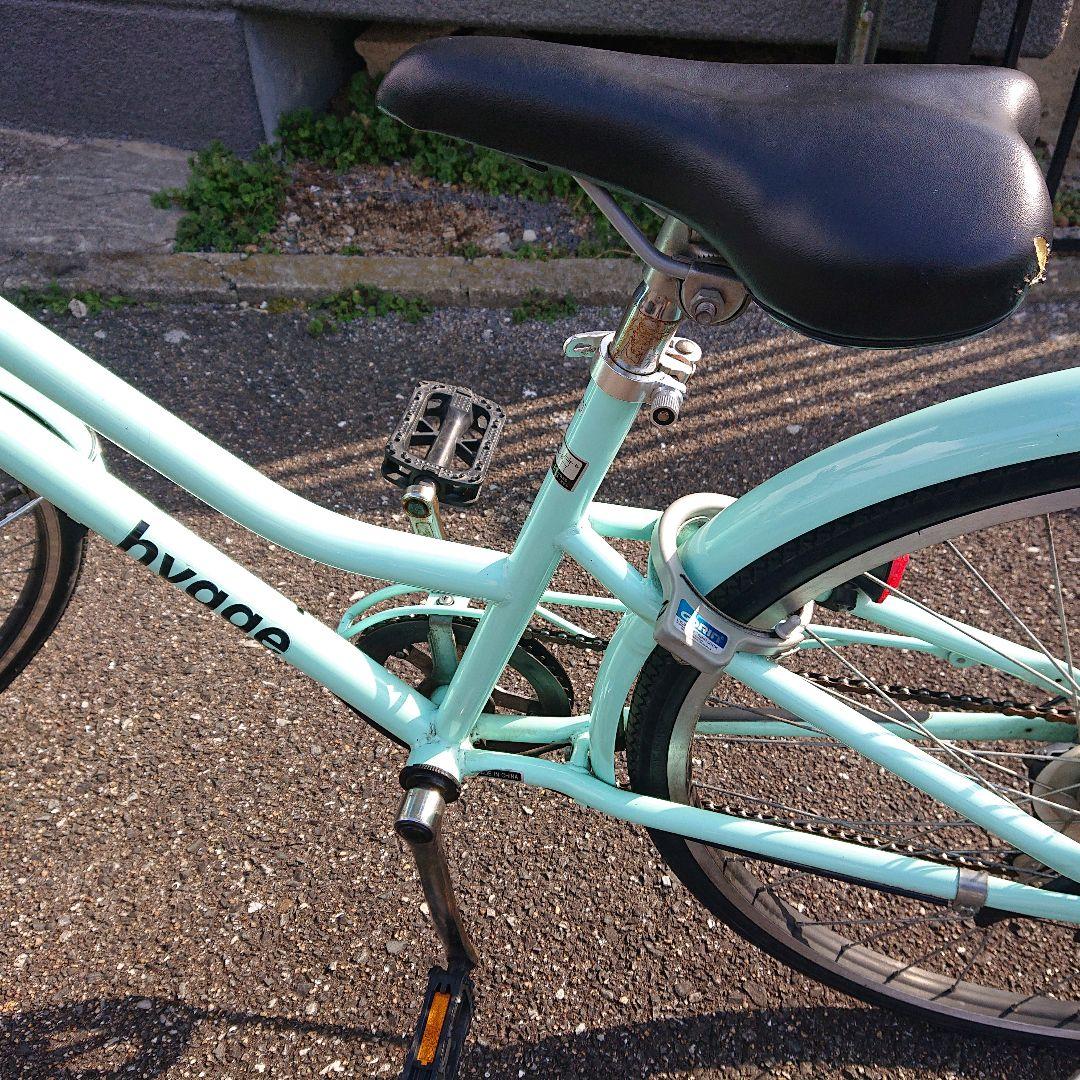 【こじろう】自転車 シティサイクル 26インチ ミントグリーン 女の子