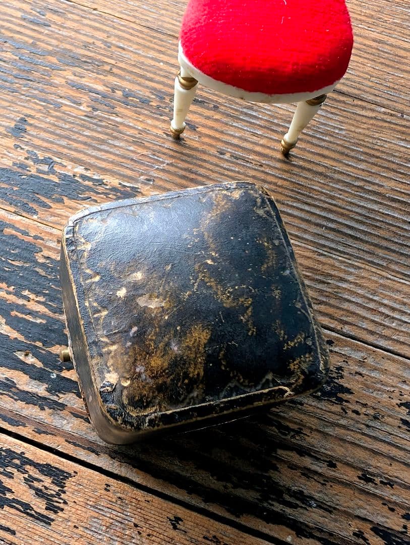 英国アンティーク　リングケース　ヴィクトリアン初期 ✨️ビンテージミニチュア椅子